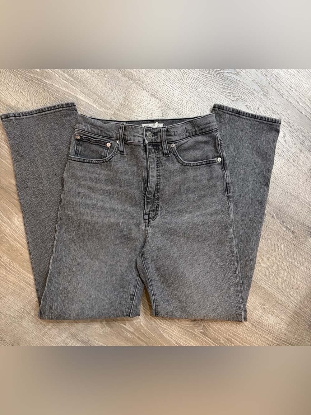 Madewell The Perfect Vintage Straight Jean Grey 27